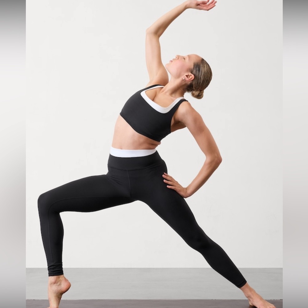 elation ultra high rise double up leggings and bra